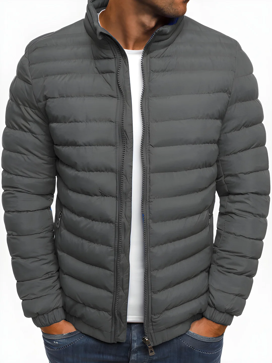 Chaqueta Ligera de Entretiempo – Gris