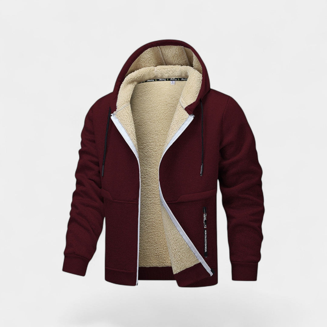 Chaqueta Urbana con Capucha – Burdeos