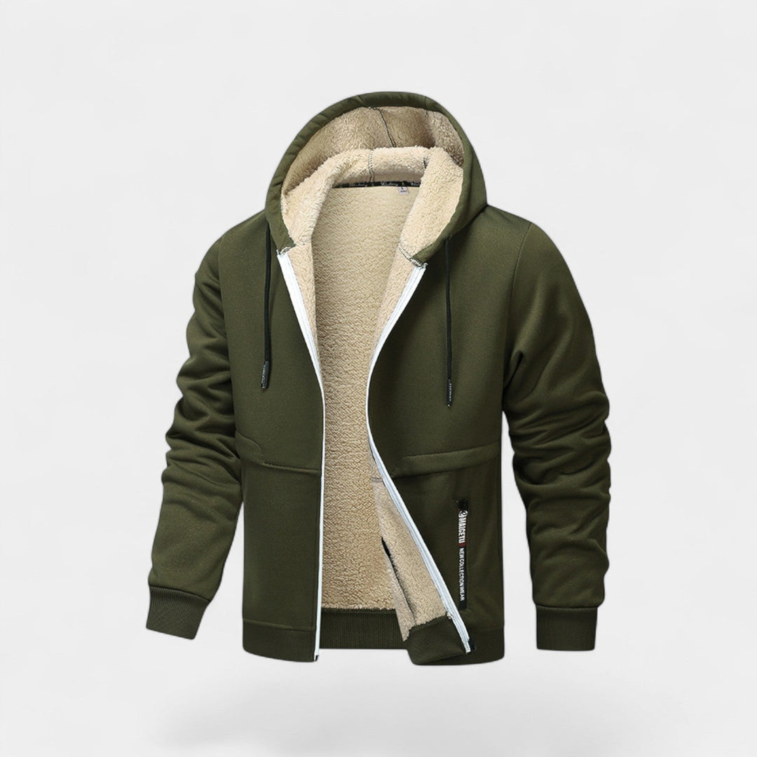 Chaqueta Urbana con Capucha – Verde Militar