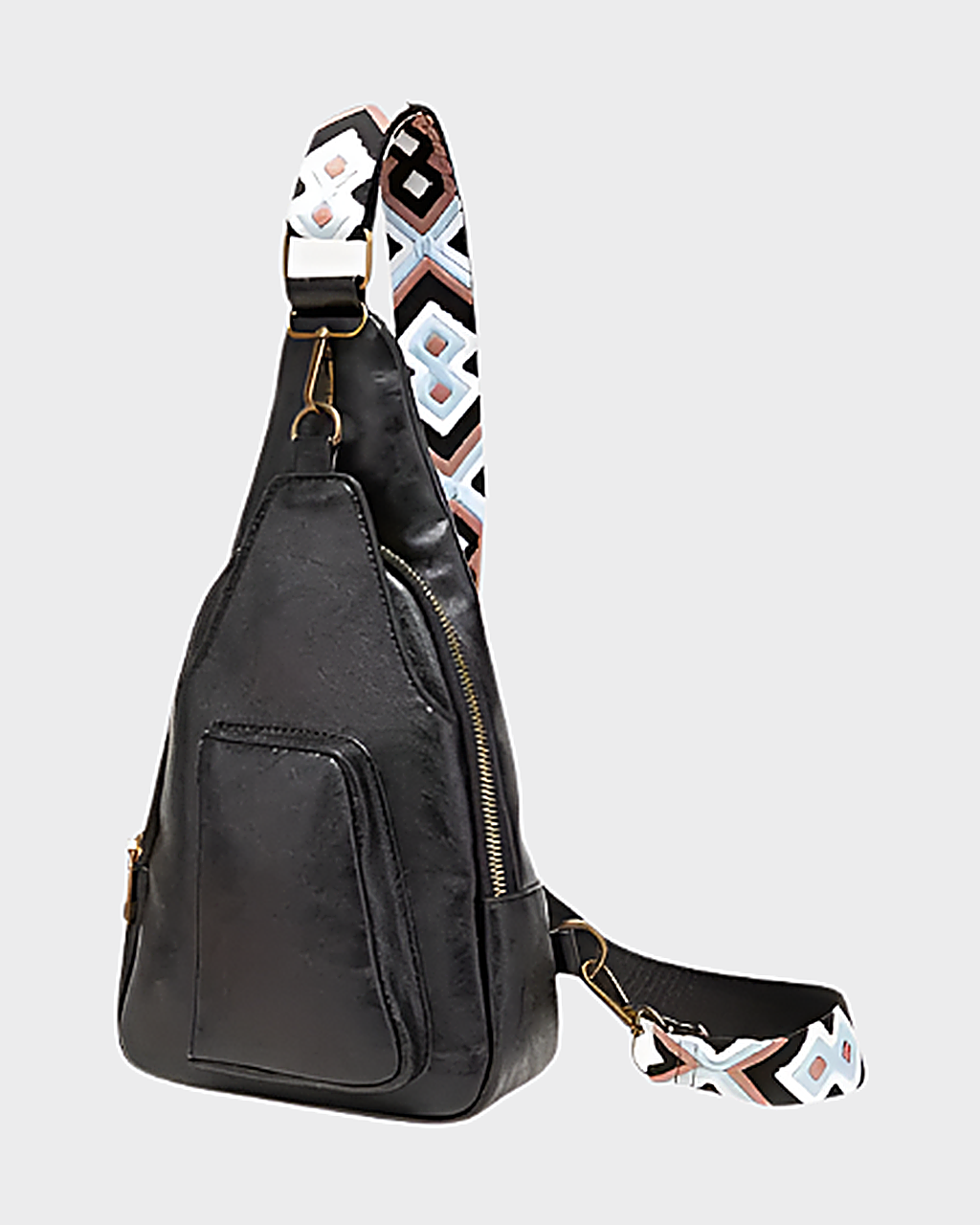 Bolso Cruzado con Correa Estampada