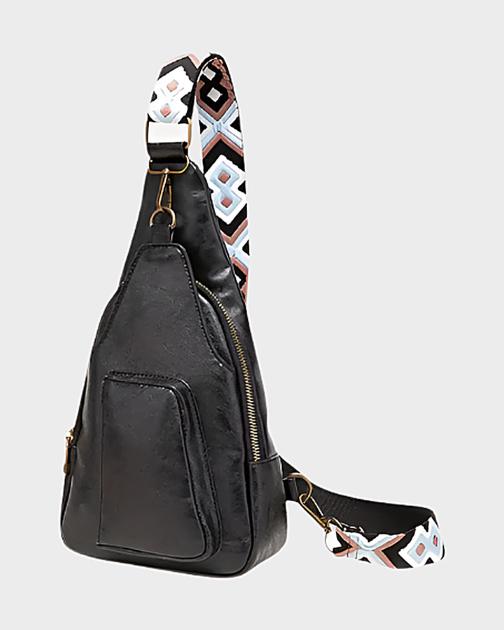 Bolso Cruzado con Correa Estampada