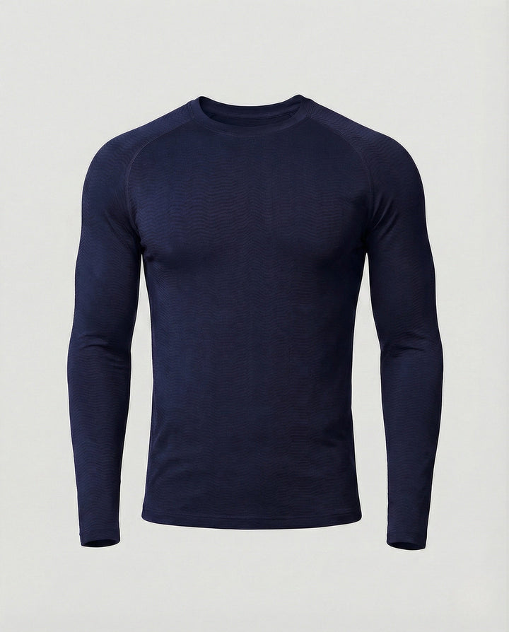Camiseta Deportiva Entallada – Azul Marino