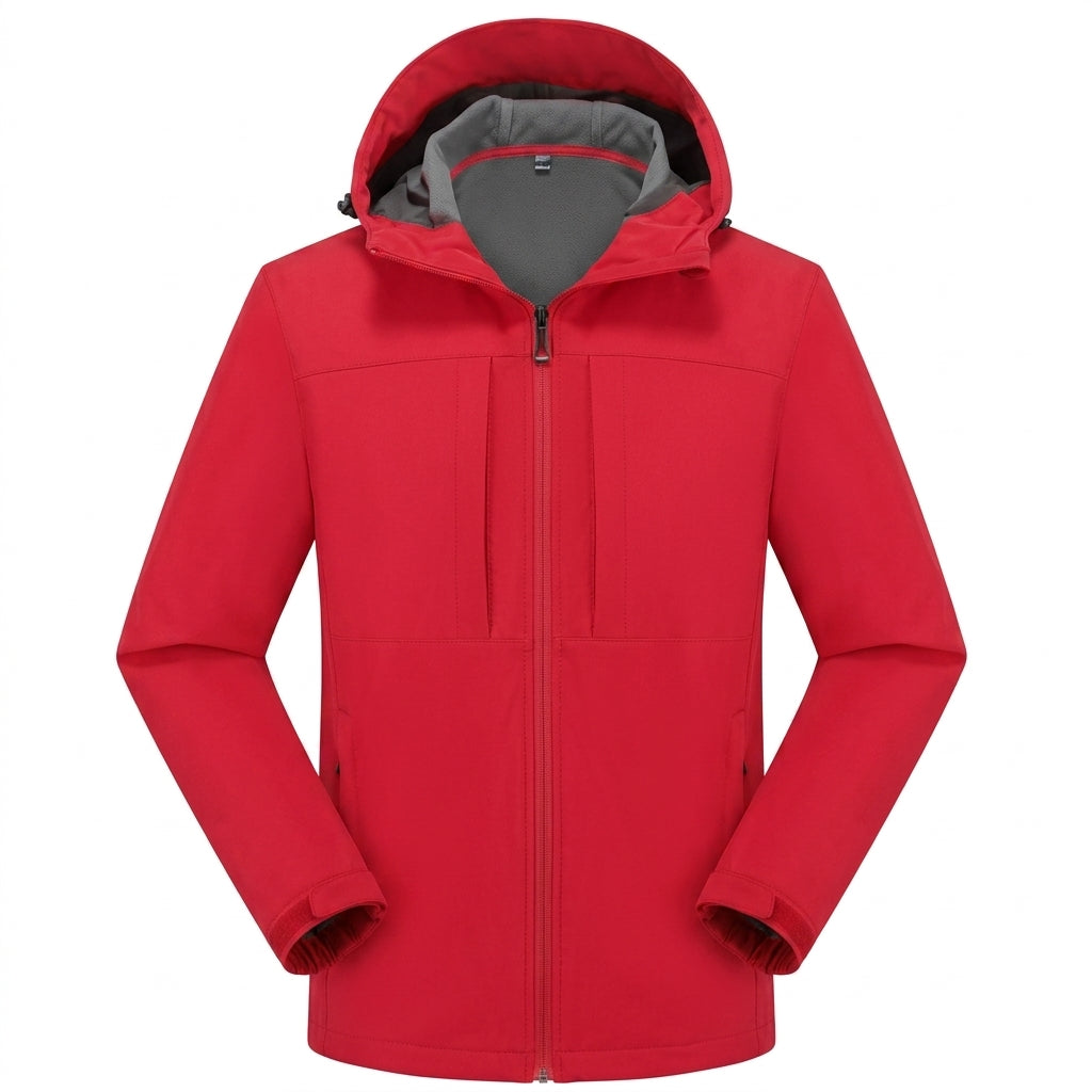 Chaqueta Ergonómica con Capucha – Rojo