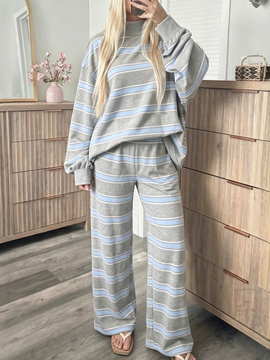Conjunto Casual a Rayas