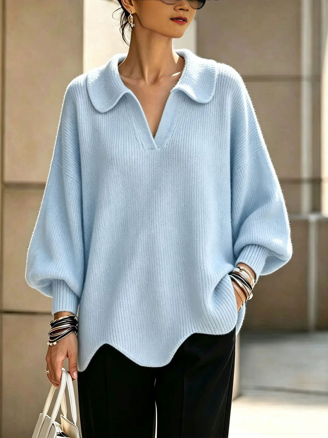 Jersey con Cuello Camisero