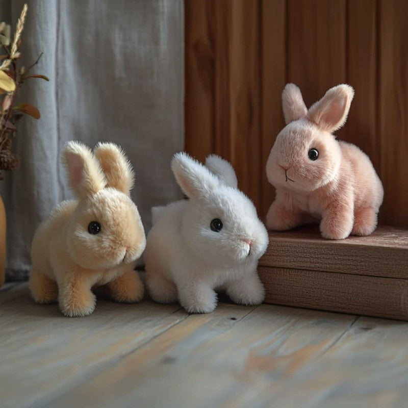 Conejito de Peluche Interactivo con Movimiento y Sonido - Juguete Educativo