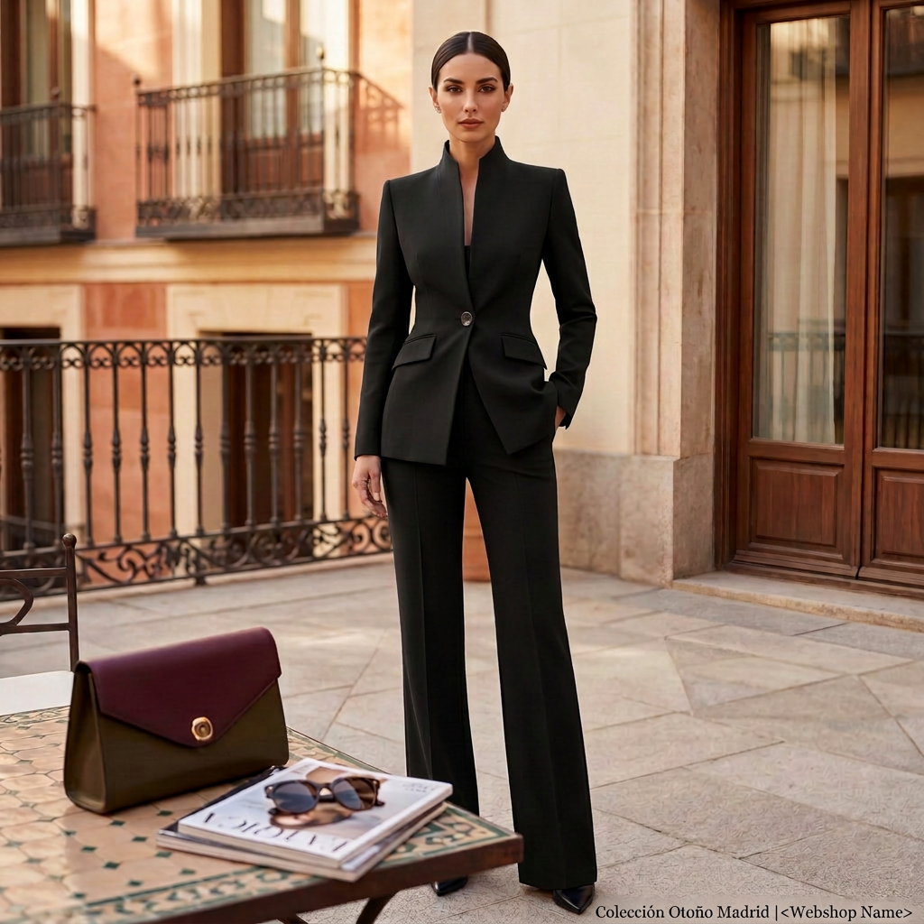 Conjunto de Traje Elegante – Negro