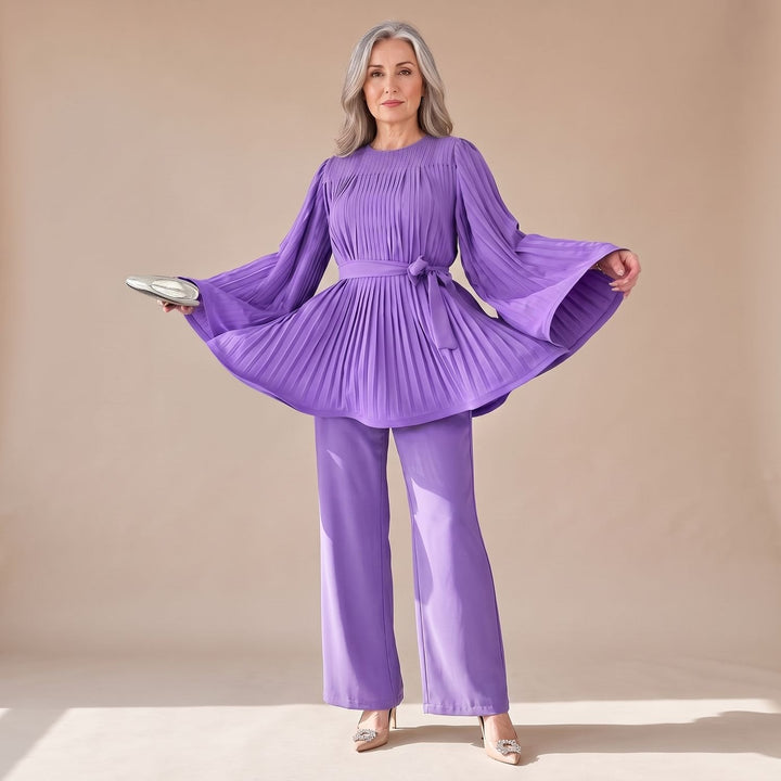 Conjunto Plisado Dos Piezas – Lila