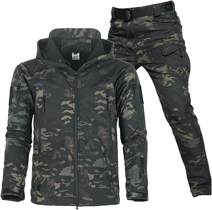 Conjunto Táctico Dos Piezas – Camuflaje Oscuro