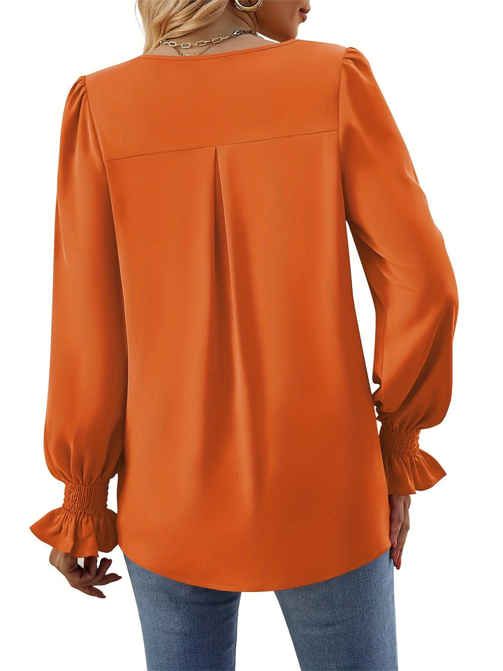 Blusa con Mangas Abullonadas