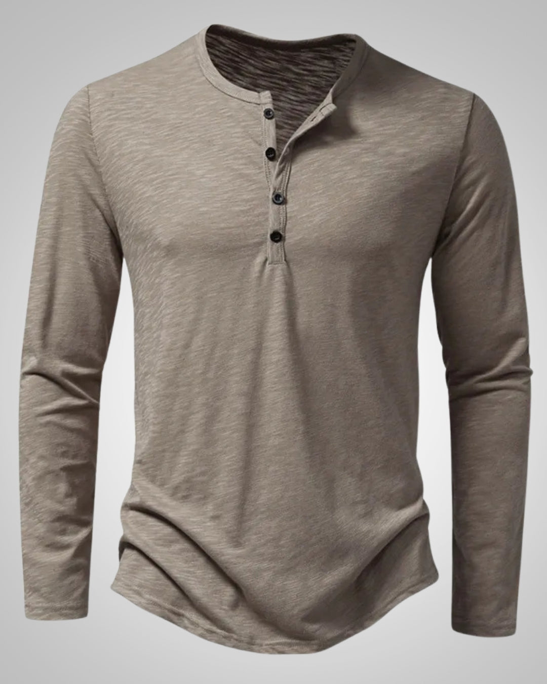Camiseta Relajada con Botones – Gris