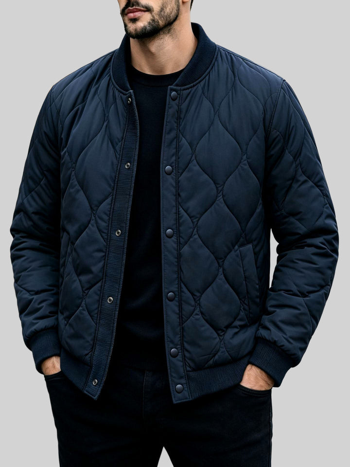 Cazadora Bomber Acolchada – Azul Marino