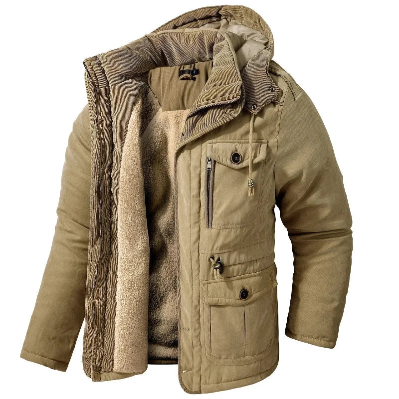 Parka Urbana con Capucha – Caqui