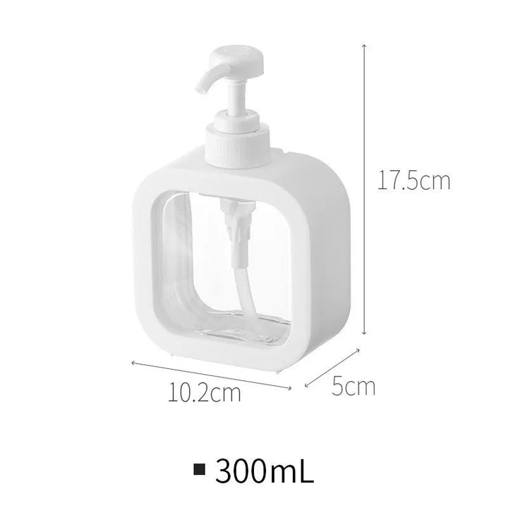 Dispensador de jabón minimalista - Diseño escandinavo con ventana transparente