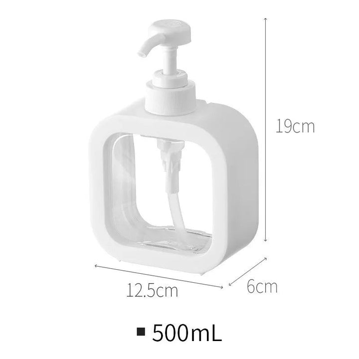 Dispensador de jabón minimalista - Diseño escandinavo con ventana transparente