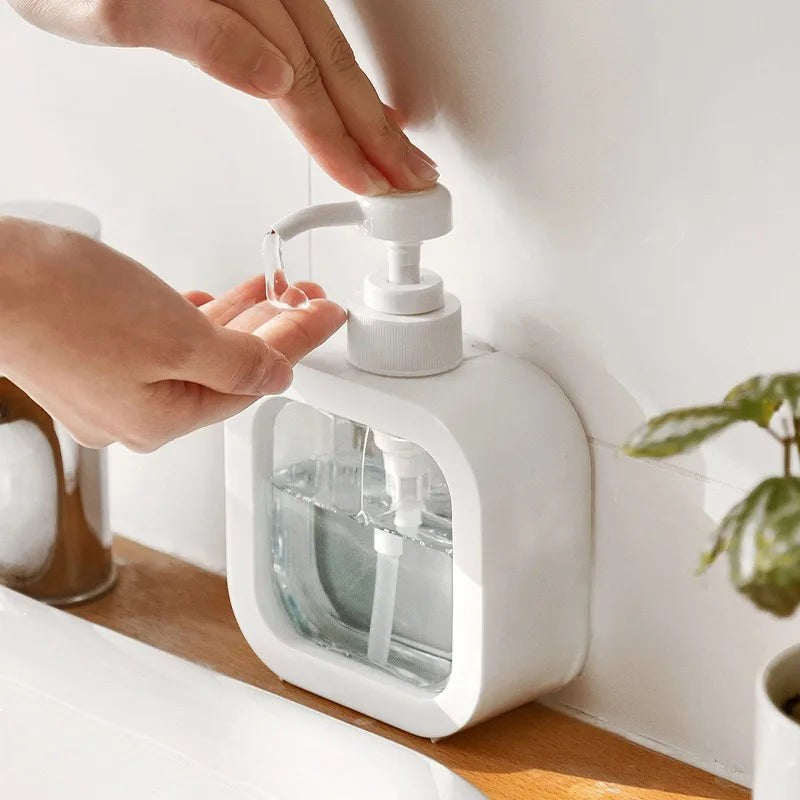 Dispensador de jabón minimalista - Diseño escandinavo con ventana transparente