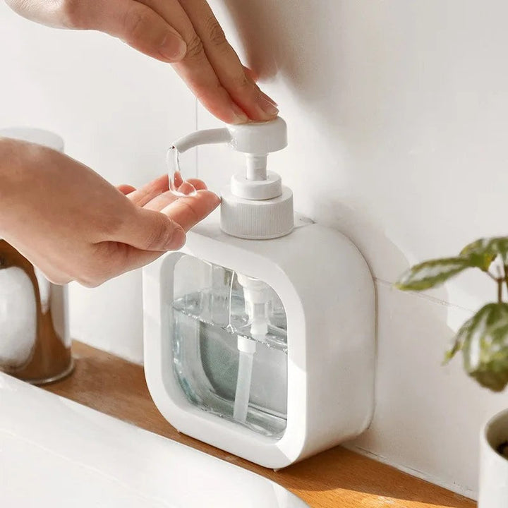 Dispensador de jabón minimalista - Diseño escandinavo con ventana transparente