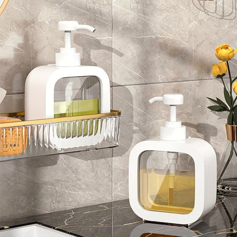 Dispensador de jabón minimalista - Diseño escandinavo con ventana transparente