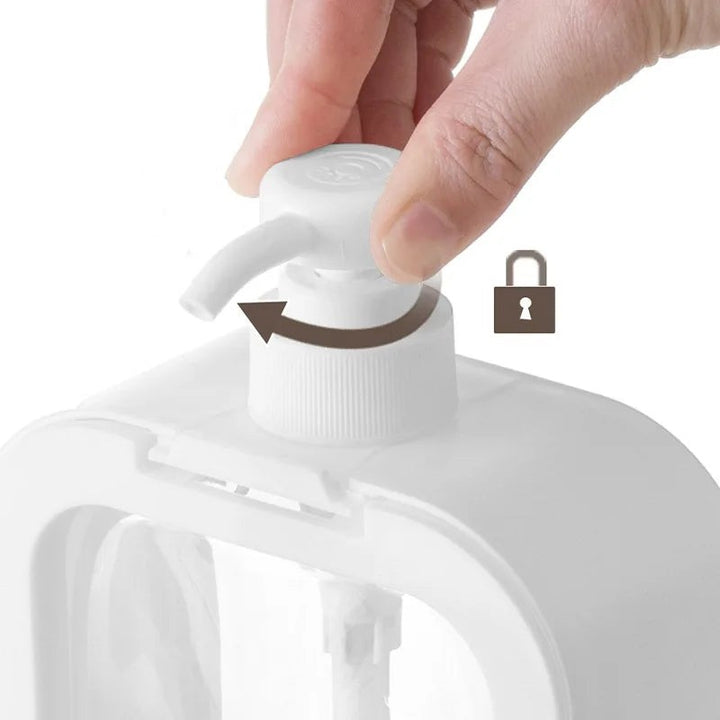 Dispensador de jabón minimalista - Diseño escandinavo con ventana transparente