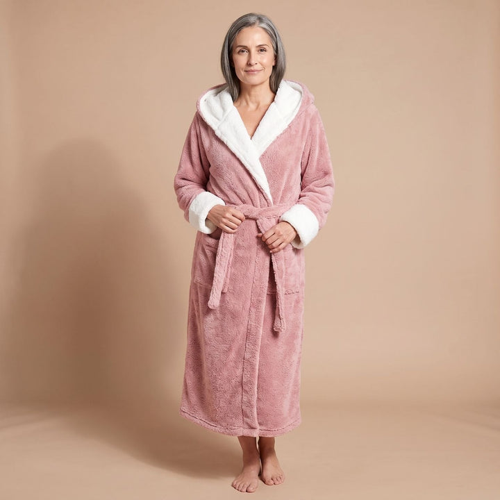 Bata Larga con Capucha – Rosa
