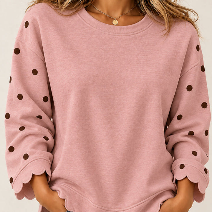 Blusa Holgada de Lunares