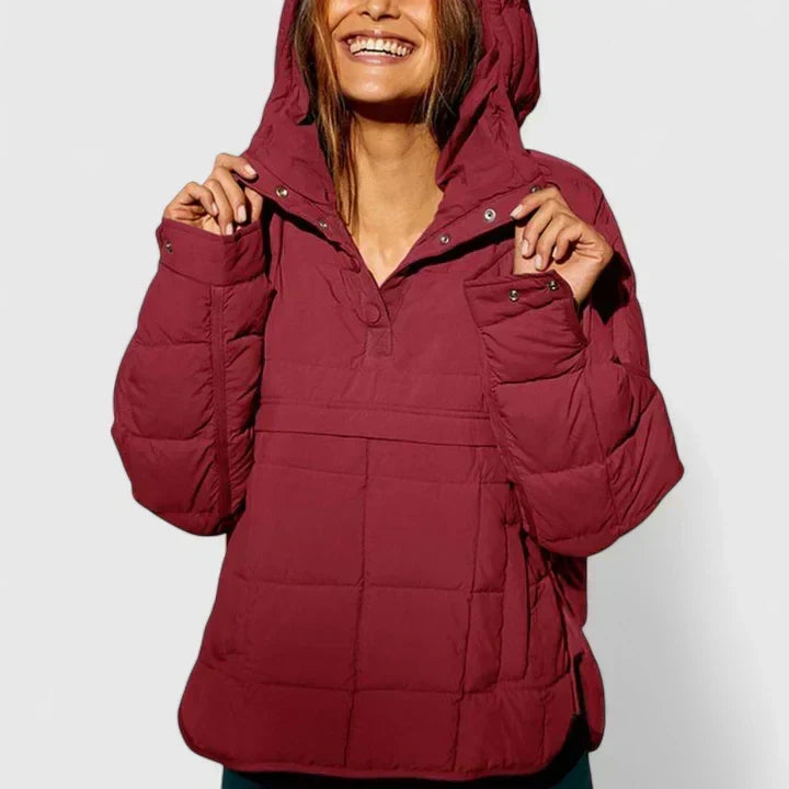 Chaqueta Anorak Acolchada – Burdeos