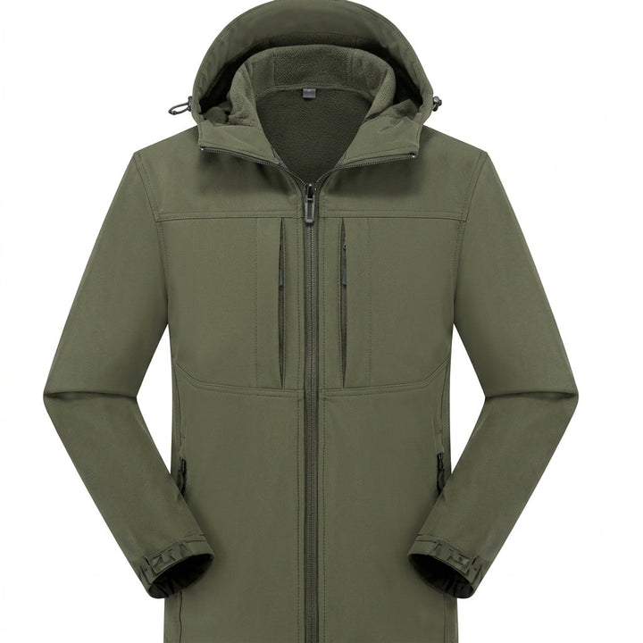 Chaqueta Ergonómica con Capucha – Verde Oliva