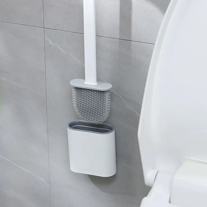 Escobilla de baño con soporte de pared
