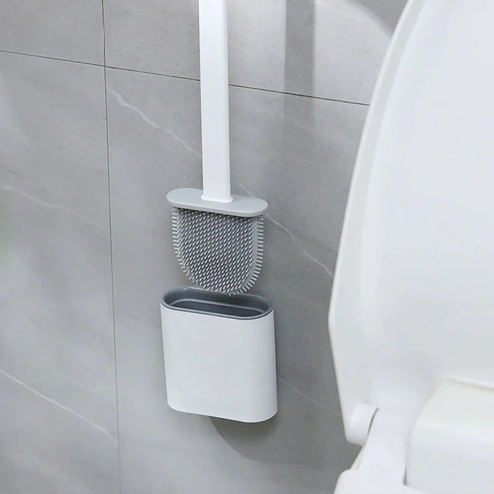 Escobilla de baño con soporte de pared