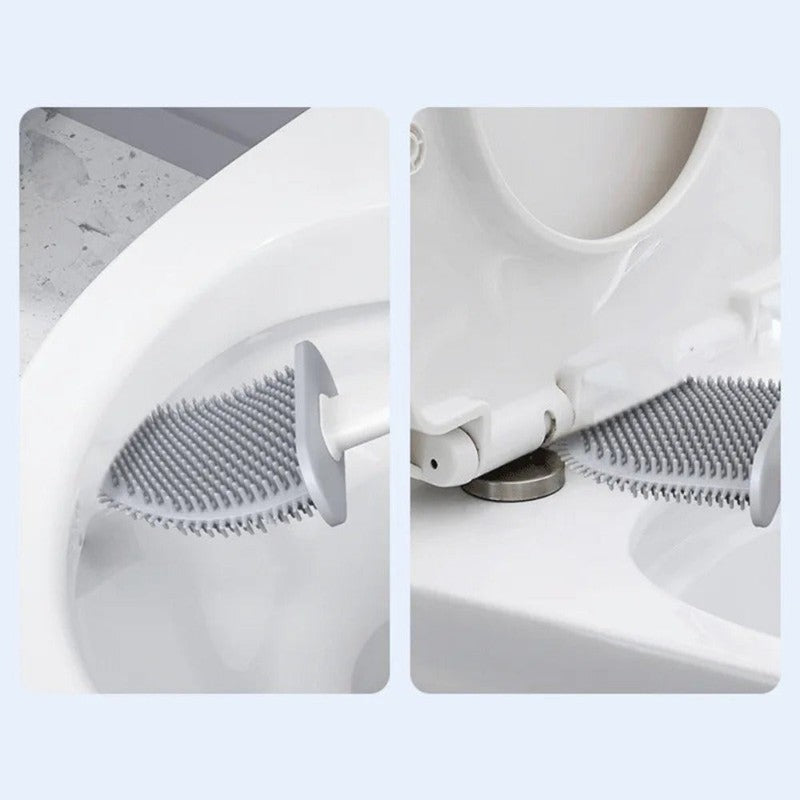 Escobilla de baño con soporte de pared