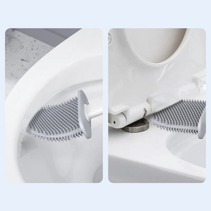 Escobilla de baño con soporte de pared