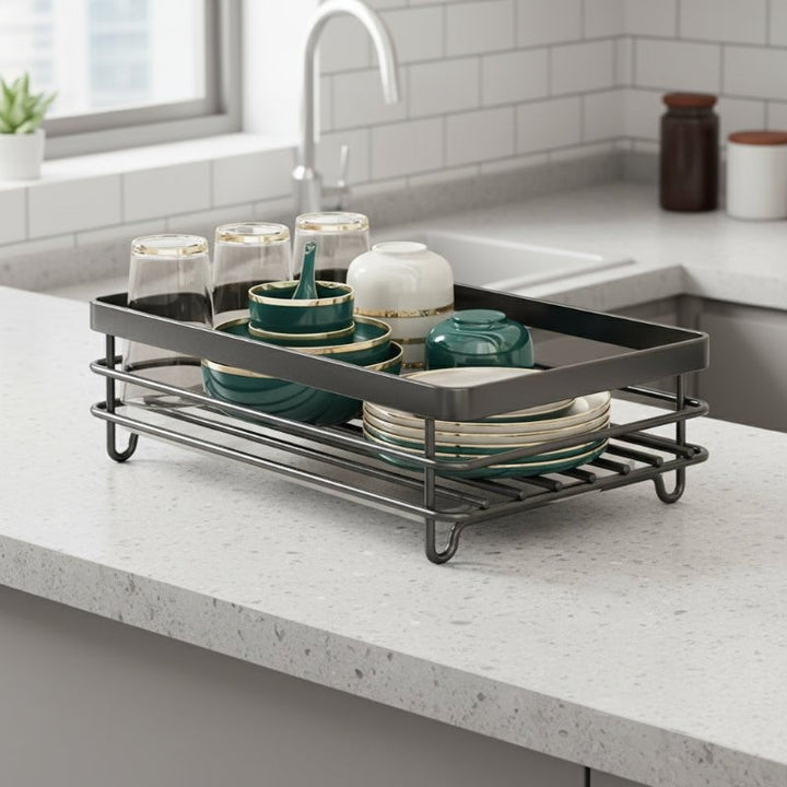 Escurridor de platos plegable - Diseño compacto