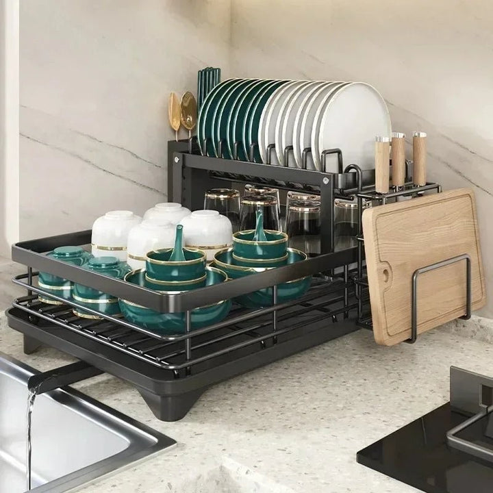 Escurridor de platos plegable - Diseño compacto
