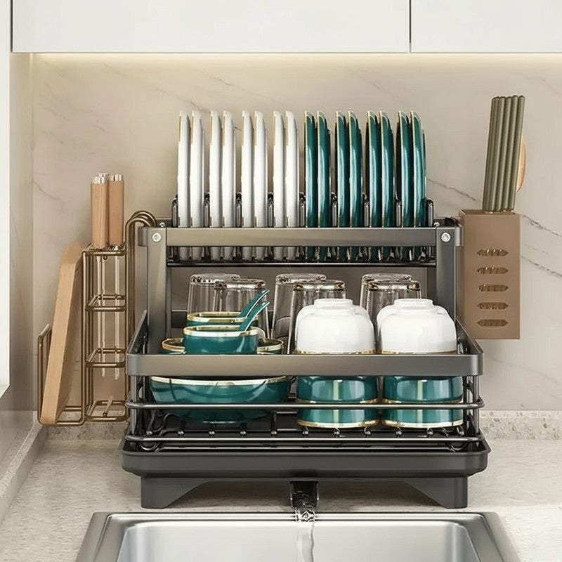 Escurridor de platos plegable - Diseño compacto
