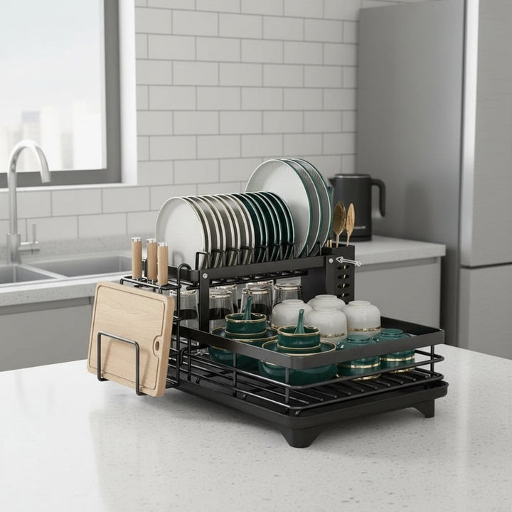 Escurridor de platos plegable - Diseño compacto