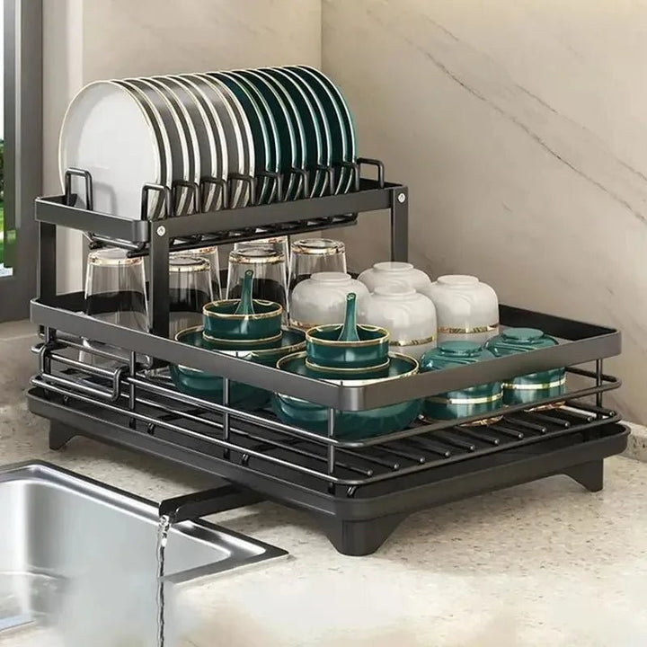 Escurridor de platos plegable - Diseño compacto