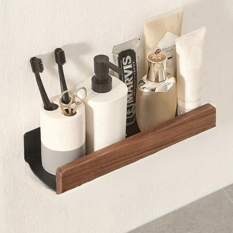 Estante de Pared para Baño - Base Metálica en L