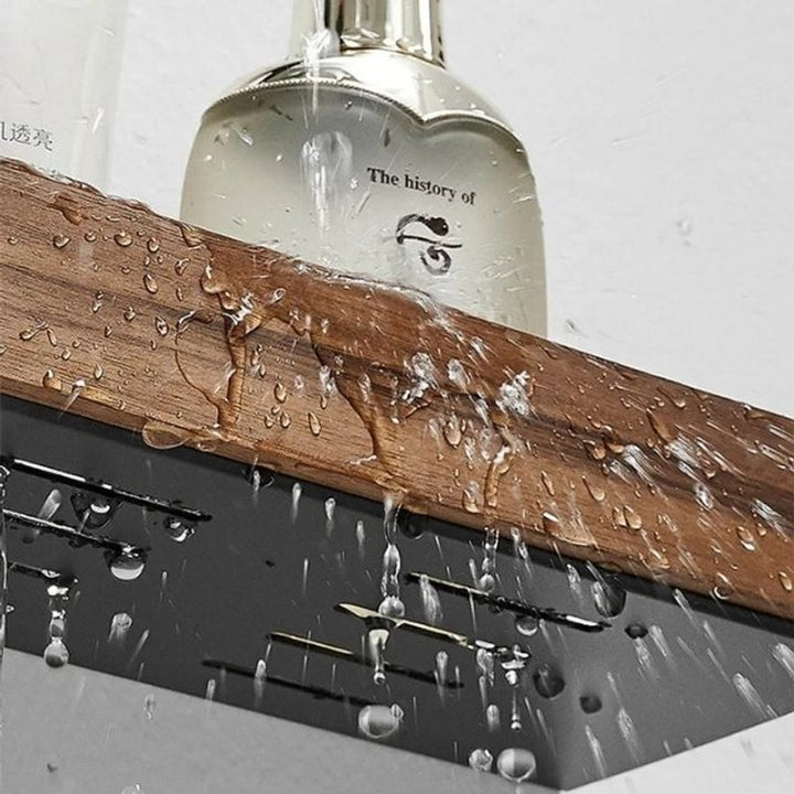Estante de Pared para Baño - Base Metálica en L