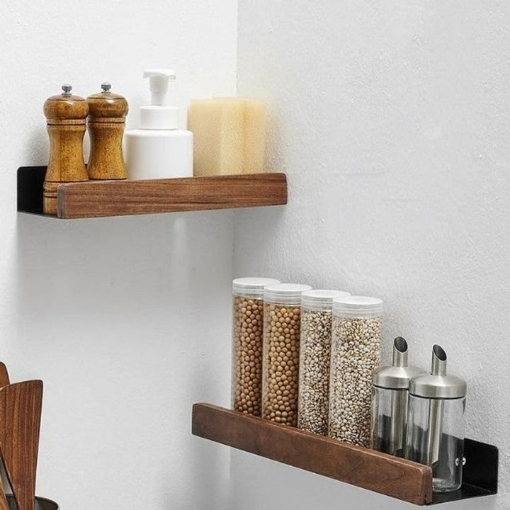 Estante de Pared para Baño - Base Metálica en L