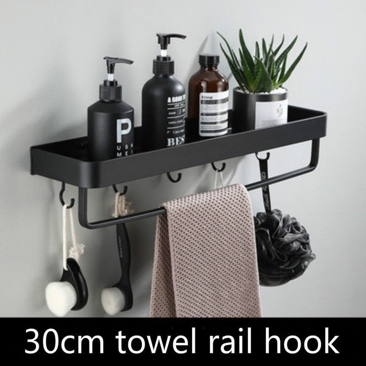 Estante de pared para baño sin perforación - Montaje adhesivo
