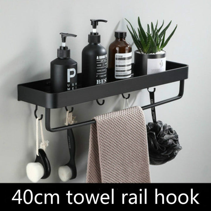 Estante de pared para baño sin perforación - Montaje adhesivo
