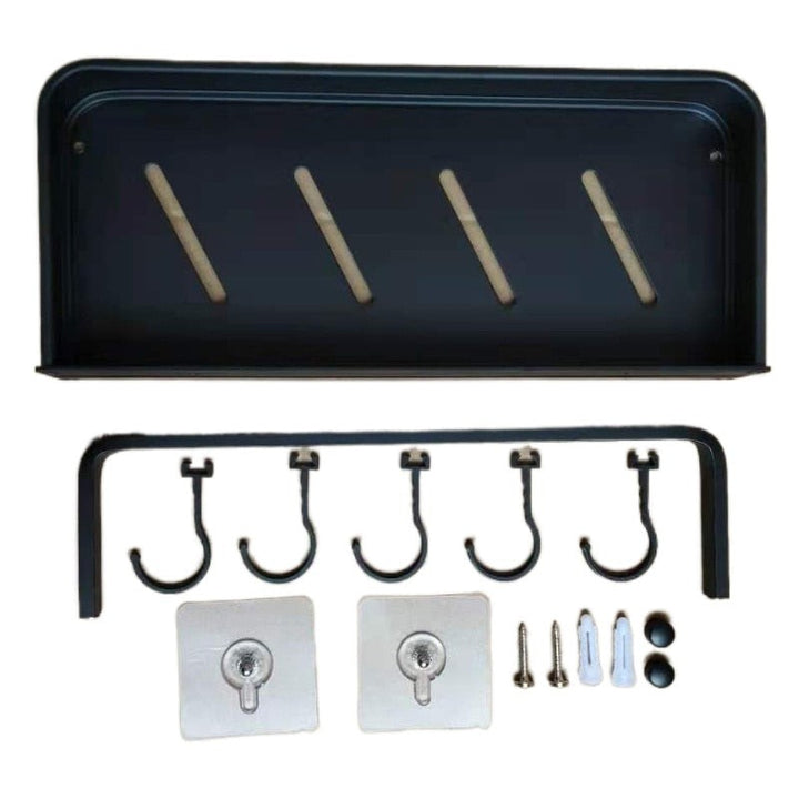 Estante de pared para baño sin perforación - Montaje adhesivo