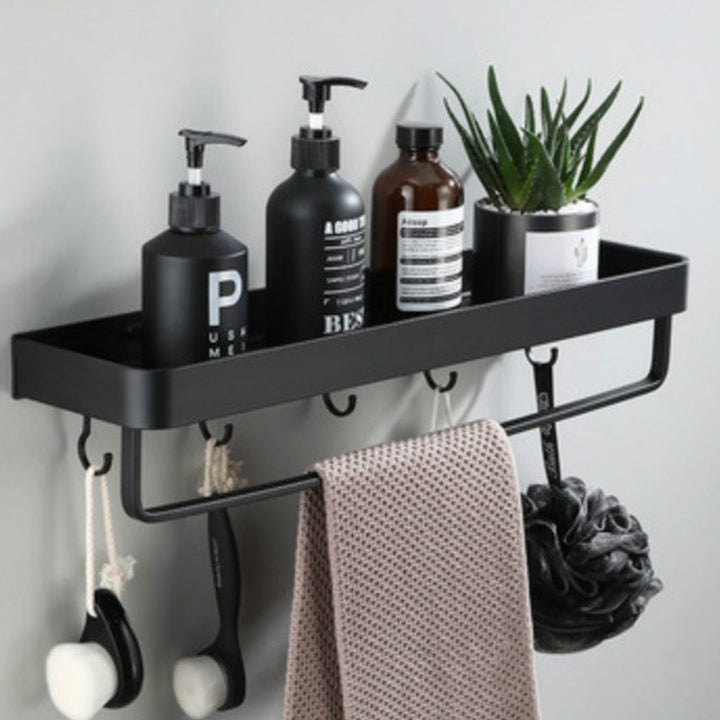 Estante de pared para baño sin perforación - Montaje adhesivo