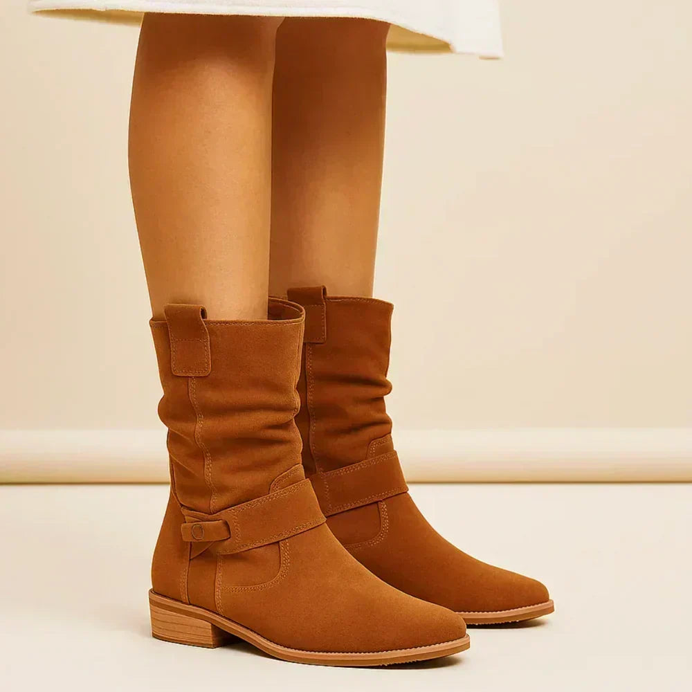 Botas de Media Caña Fruncidas