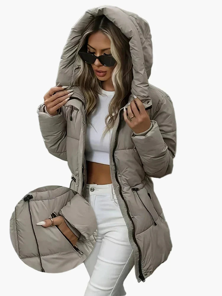 Chaqueta Acolchada con Cordón