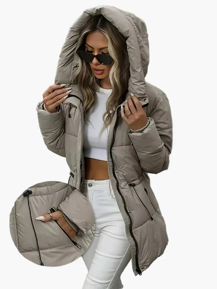 Chaqueta Acolchada con Cordón