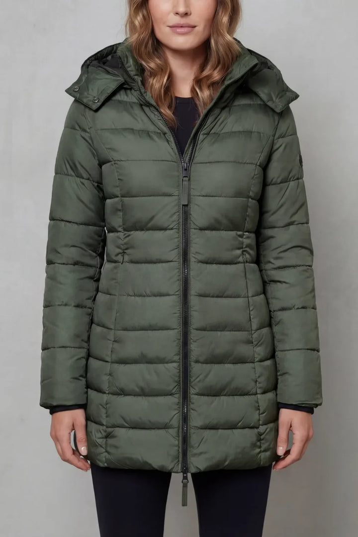 Chaqueta Acolchada de Invierno – Verde Oscuro