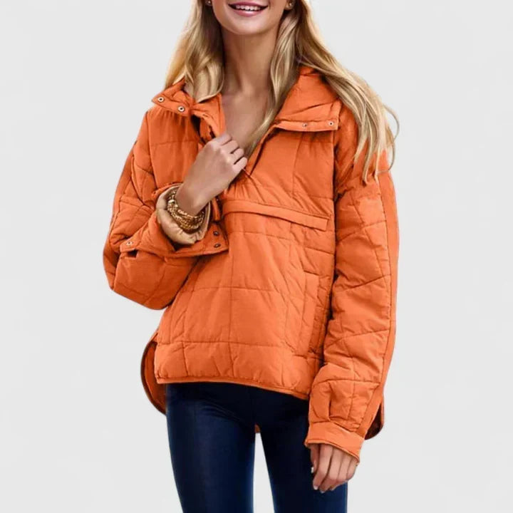 Chaqueta Anorak Acolchada – Naranja
