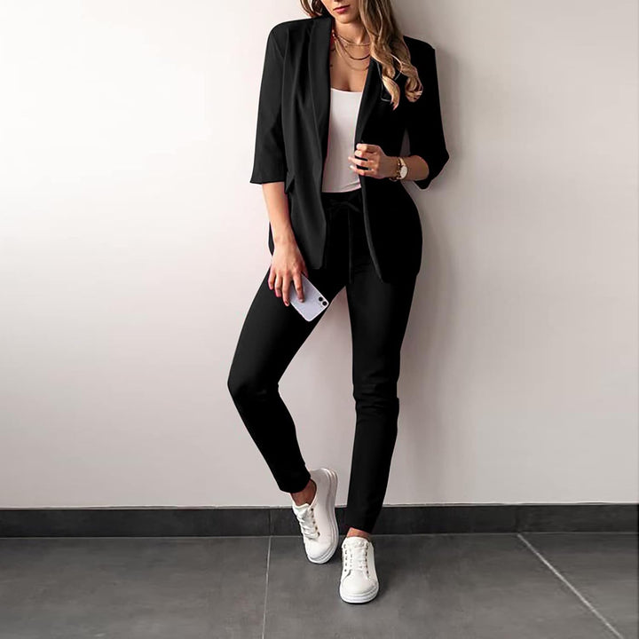 Conjunto Blazer y Pantalón – Negro