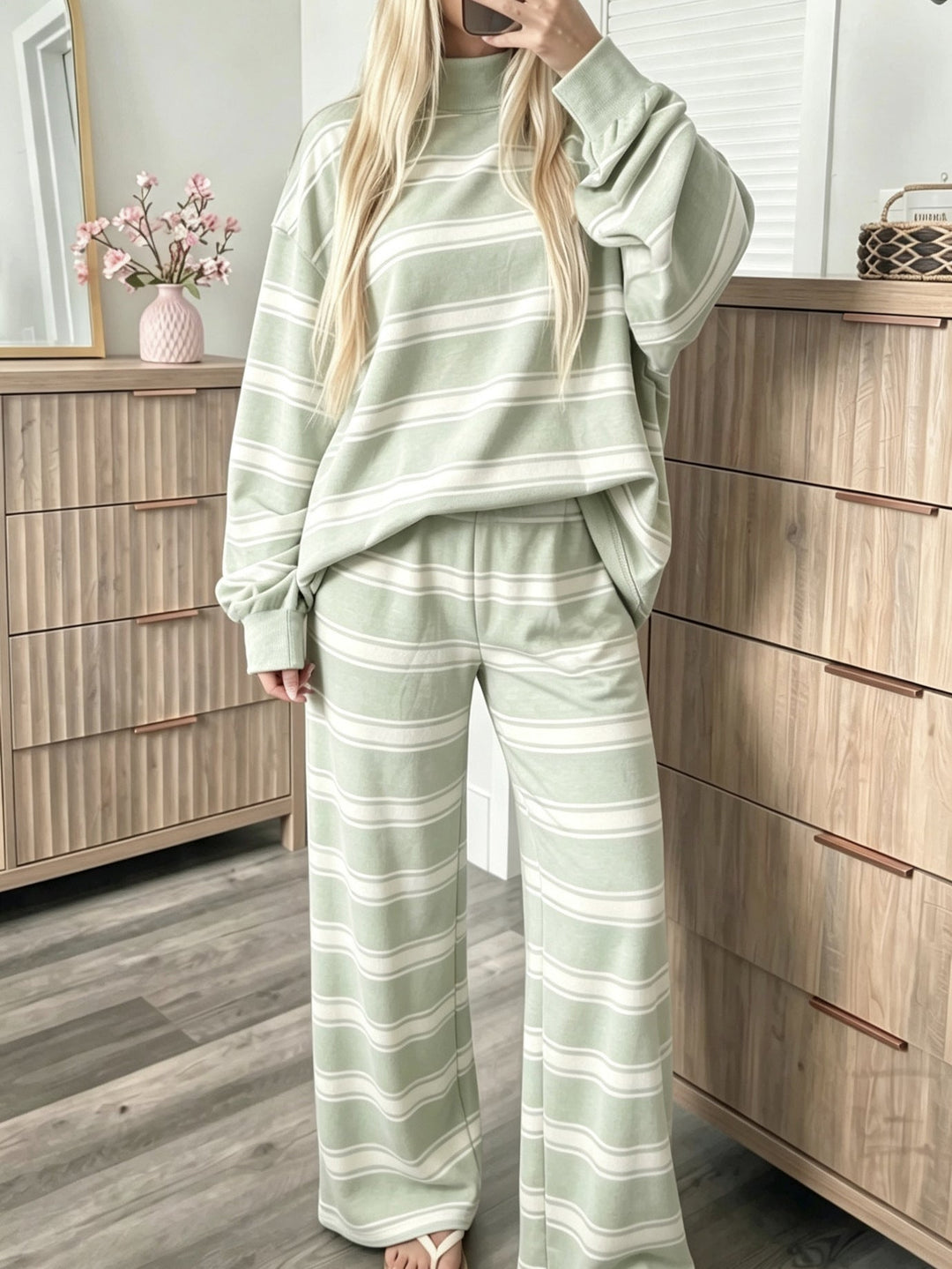 Conjunto Casual a Rayas